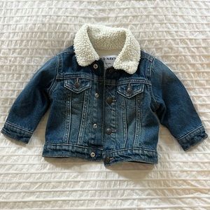 Old Navy Sherpa Lined Denim Jacket